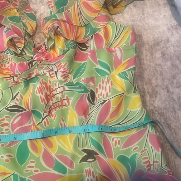 Colorful BCBG MAC Azria size 4 sleeveless dressNWOT - Picture 10 of 13